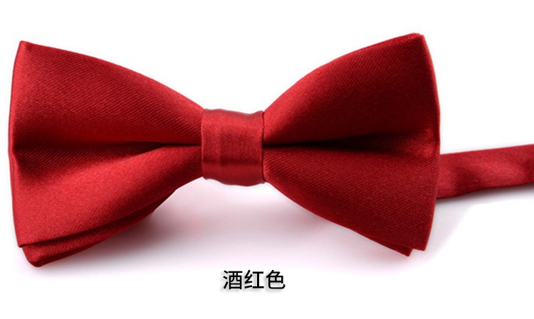 Picture of Korean Style Imitation Silk Bow Tie Men's and Children's Fashionable baby Solid Color Bow Tie Bow Tie Kindergarten Primary School Students Bow Tie