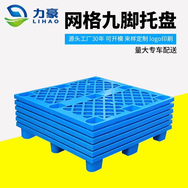 Plastic Pallet Processing, Customized Logistics Forklift Plastic Pallet Logo Printing, Factory Warehouse Turnover Special Pallet