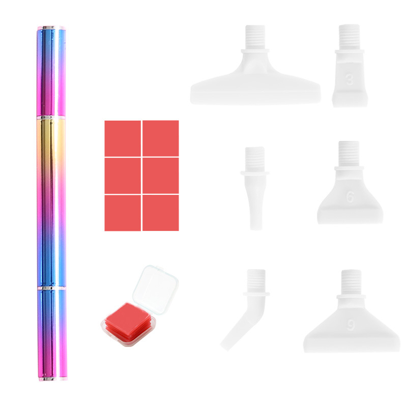Picture of Diamond painting metal point drill pen plastic thread pen head alloy new point drill DIY diamond embroidery tool suit