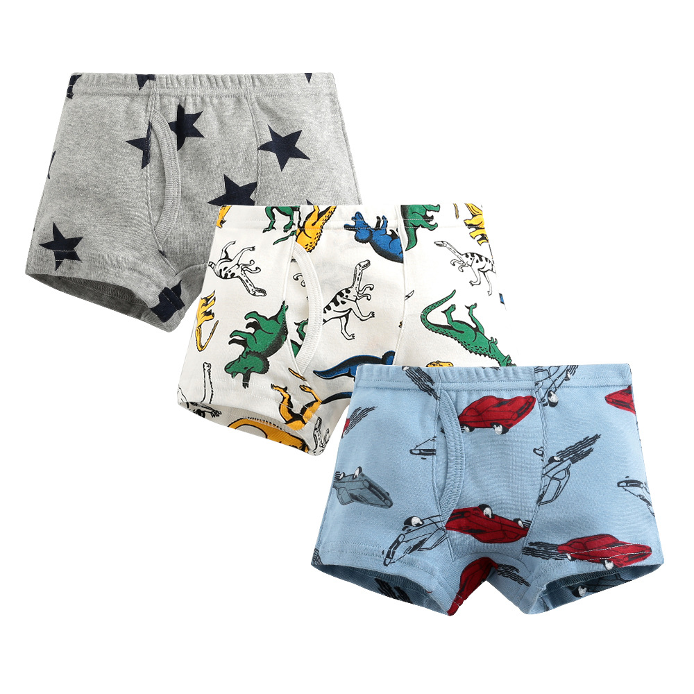 Picture of European and American boys boxer pants threaded cotton children's underwear boys boxer pants baby children's shorts wholesale