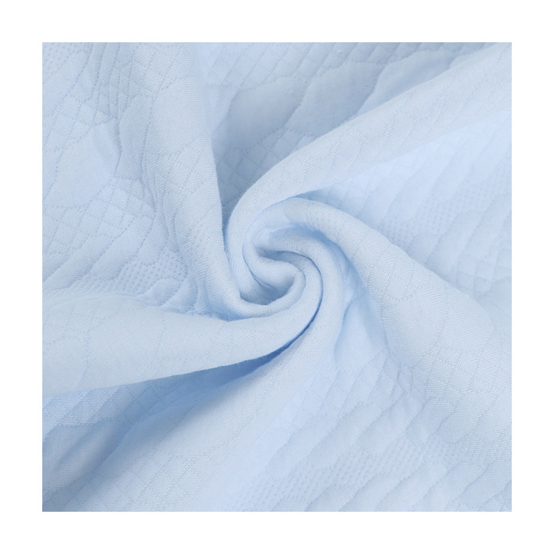 Picture of Twist Jacquard Two-sided Cotton Air Layer Home Clothes Silk Cotton Cloth Moon Clothes Baby's Jetsuit Air Layer