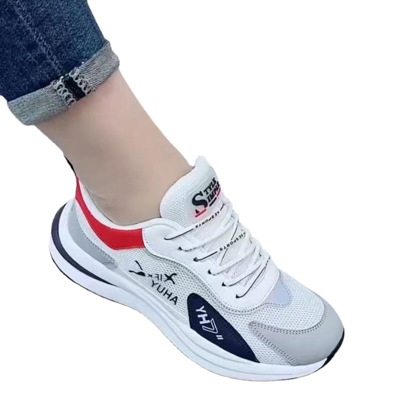 Men's Shoes 2025 Spring New Fashion Student Mesh Breathable Sports Soft Soled Casual Shoes Sports Dad Shoes