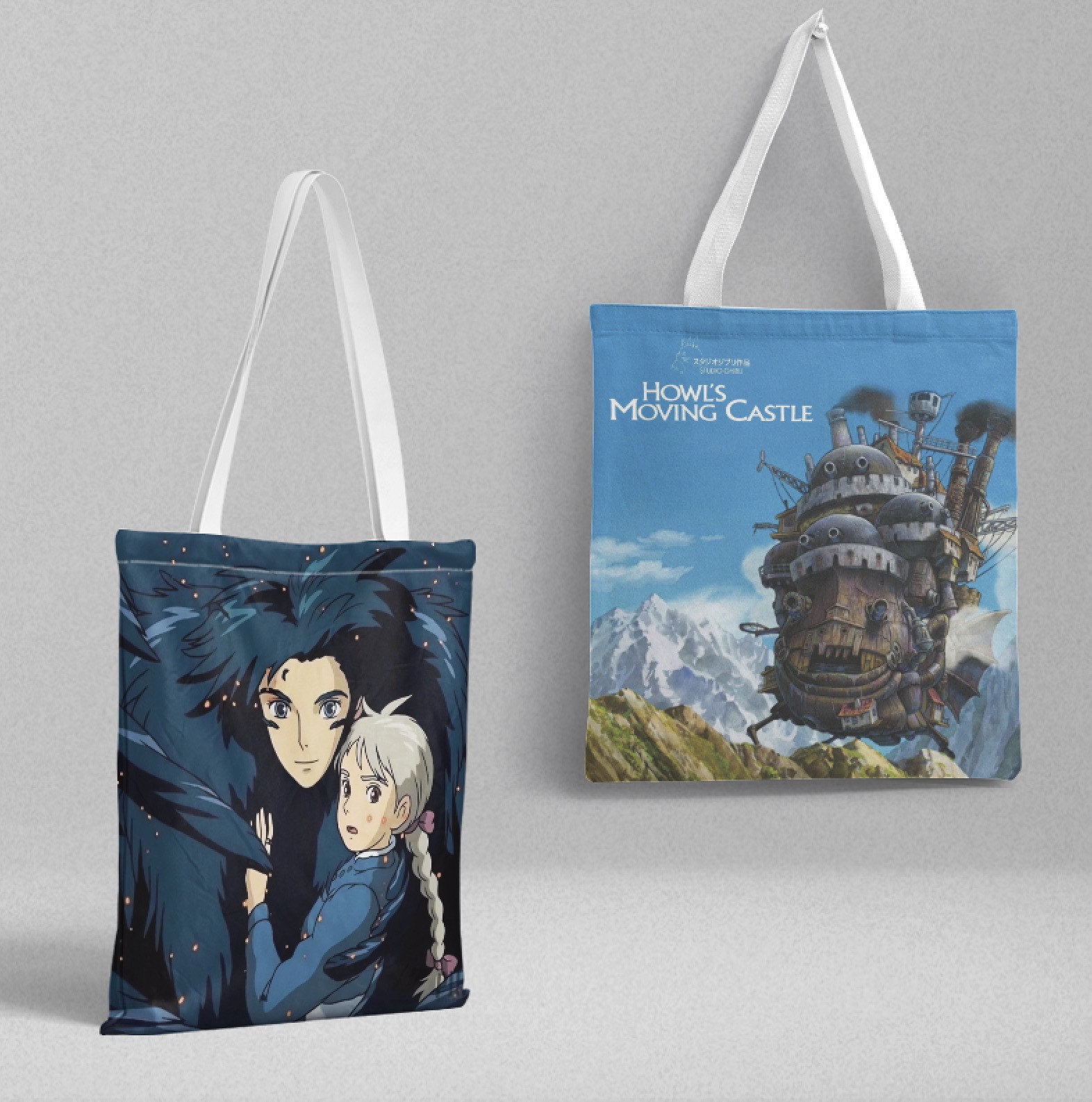 Hal's Mobile Castle Canvas Bag 36x 39cm Animation Peripheral Shoulder Handbag Shopping Bag Document Bag