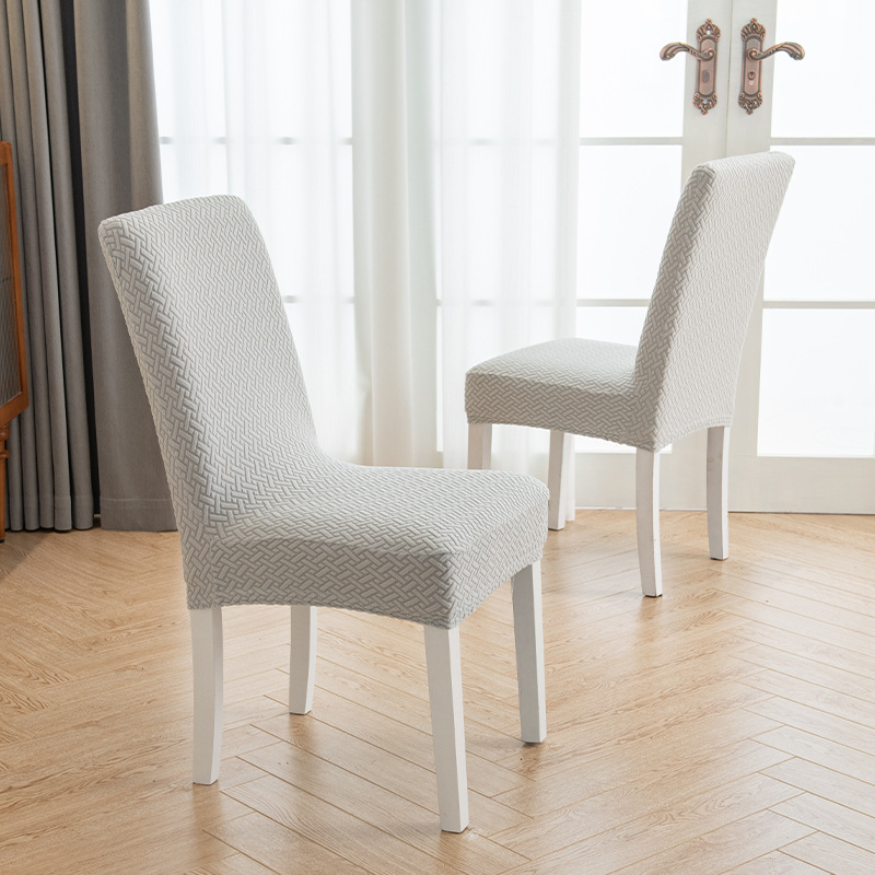 Picture of Cross-border jacquard fleece thickened conjoined elastic hotel restaurant chair cover anti-fouling stool cover chair cover
