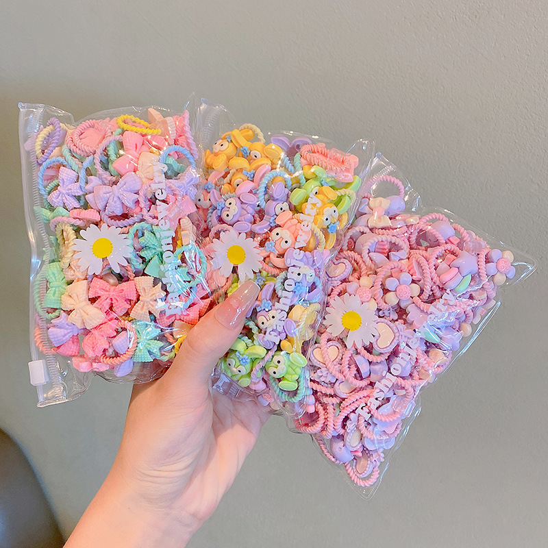 Picture of Children's rubber band does not hurt hair, good elasticity, Girl's rubber band, baby's hair rope, small size tie hair, hair ring, hair accessories