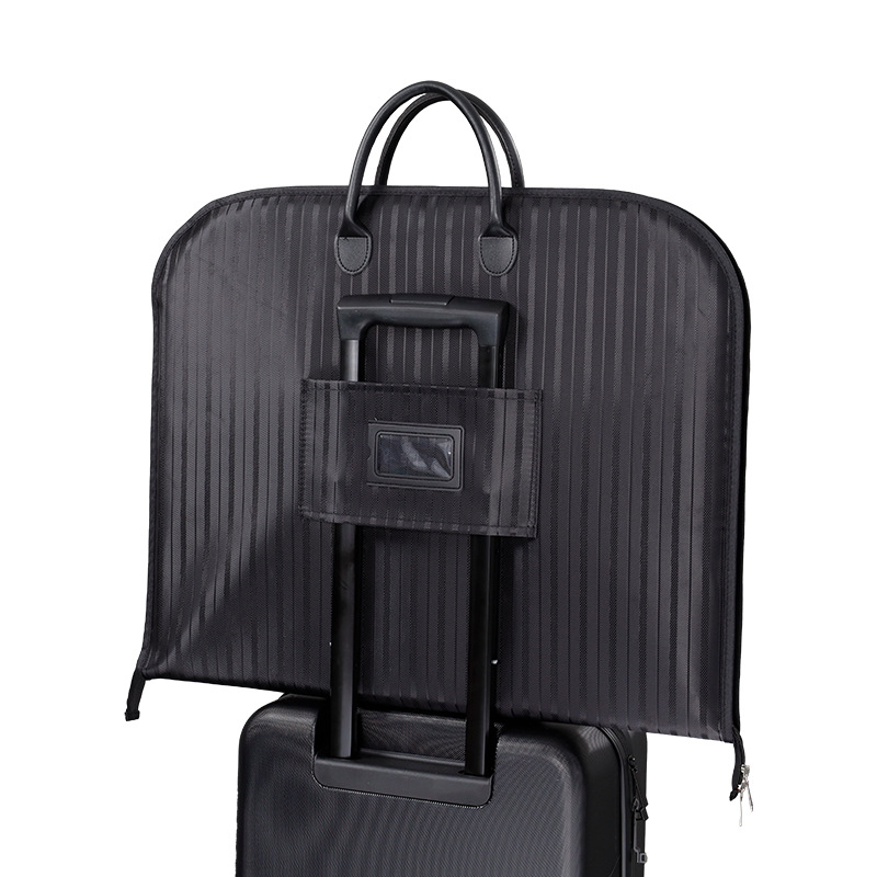 Picture of High-end nylon Oxford cloth suit bag portable handle travel storage bag zipper non-woven suit dustproof bag