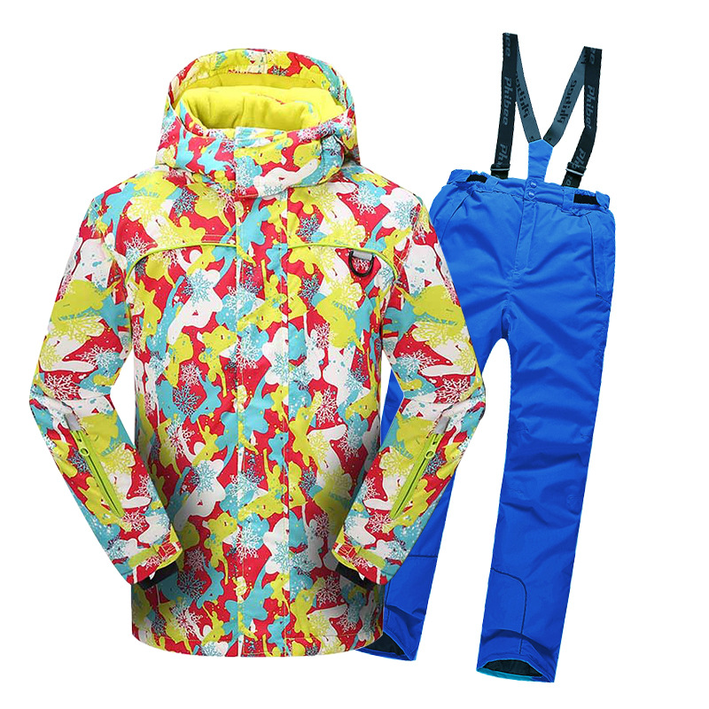 Picture of Cross-border e-commerce Phoebe Elephant Children's Ski Suit Warm Jacket Outdoor Thickened Waterproof for Boys and Girls