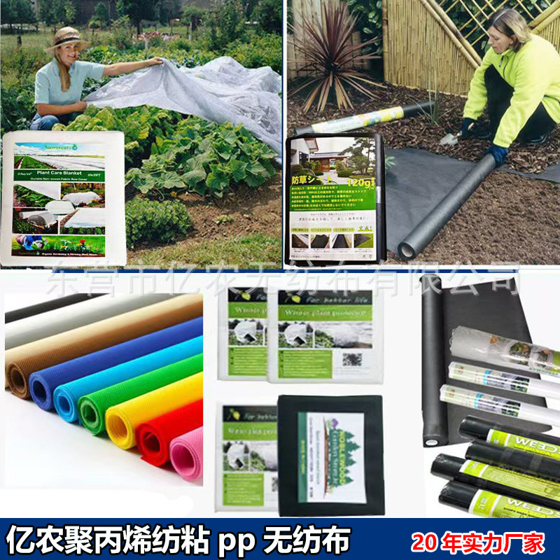 Amazon's Hot-Selling Pp Non-Woven Fabrics Are Available in Stock for Weeding, Agricultural Cold-Proof Black and White Non-Woven Fabrics