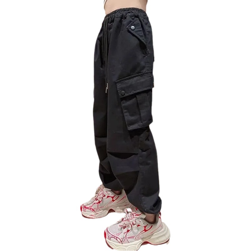Girls' Casual Pants 2025 New Autumn Cargo Pants Spring and Autumn Big Kids Casual Pants Versatile Korean Style Pocket Long Pants