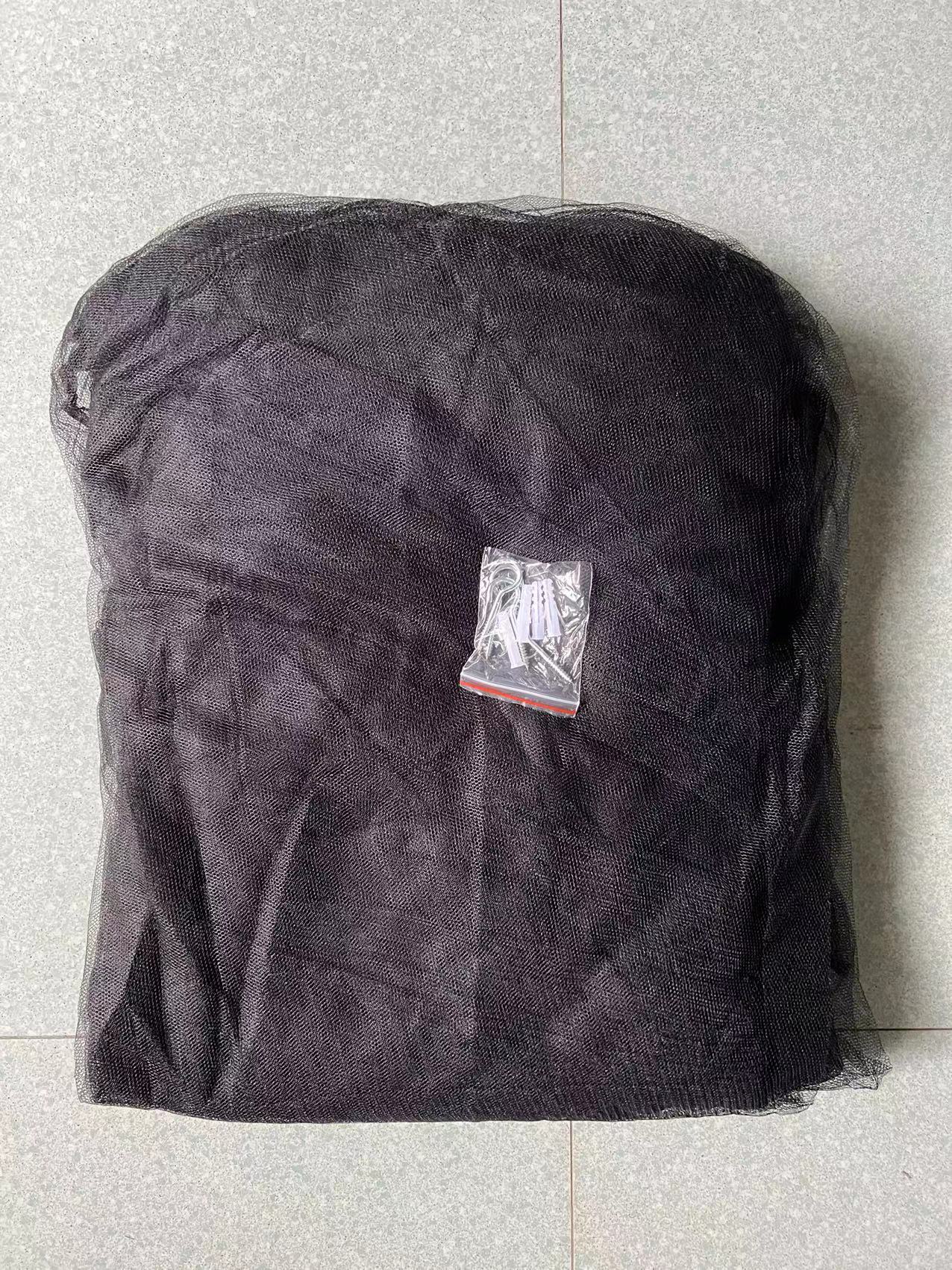 Picture of Four-Sided Door Opening Square High-Large Mosquito Net Polyester Simple Black Square Gauze Double Three-Door European and American Household Anti-Mosquito Net
