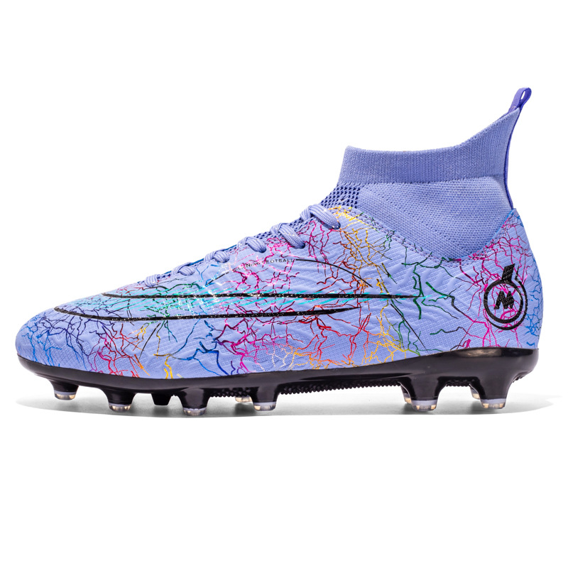 Cross-border New FGTF Football Shoes Men's Breathable High-top Long and Short Nails Youth Football Shoes Fashion Foreign Trade Students