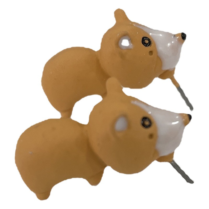 Small animal dinosaur earrings female puppy Net popular Korean earrings metal cute mini jewelry Yiwu wholesale stall