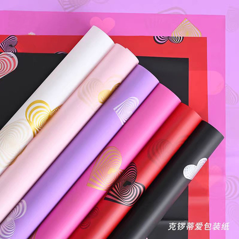 Flower Xi Crotty Love Flower Wrapping Paper Advanced Sense Wrapping Paper diy Waterproof Flower Shop Flower Wrapping Paper