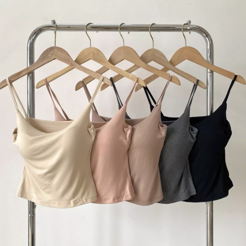 9083# camisole women's outer expansion underwear chest-flattering top beauty back design sense niche inner wear outer wear bottoming top