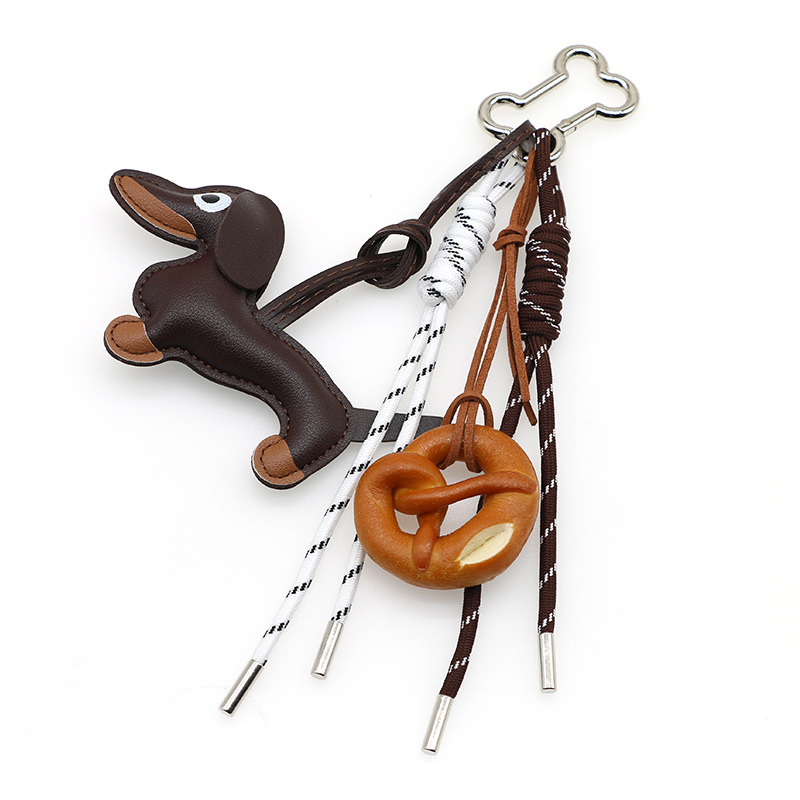 Picture of New Cartoon Personalized Keychain Bag Pendant Miu Series Dachshund Animal Shape Bag Pendant Decoration Wholesale
