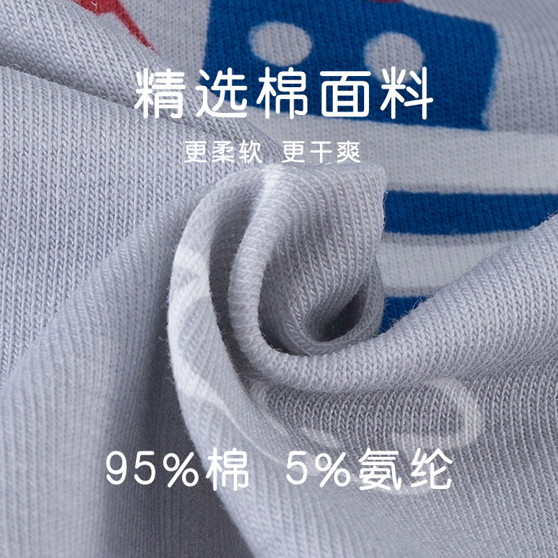 Picture of Children's Underwear Men's Boxer Cotton Big Children's Wholesale Student Shorts Boys a Cartoon Children's Four Corners