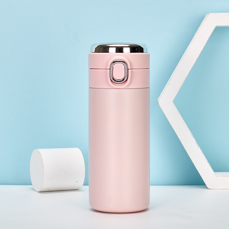 Picture of New 304 stainless steel simple bounce cover pea Cup student fresh mini portable thermos cup wholesale