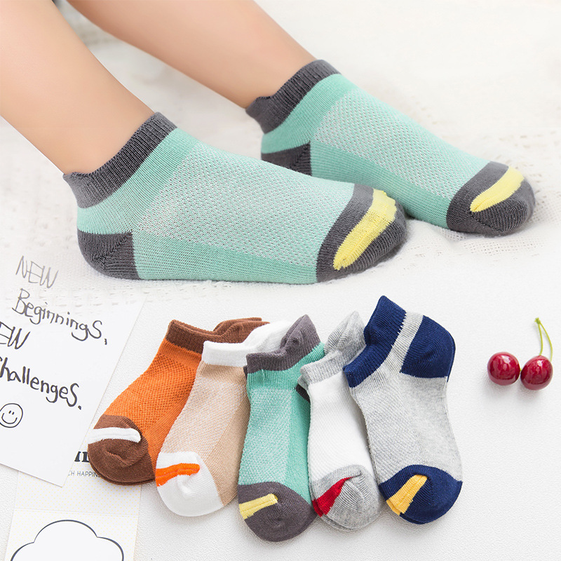 Picture of 2023 children's spring and summer socks mid-calf socks boys and girls Green bear cotton socks baby medium and big children's socks wholesale