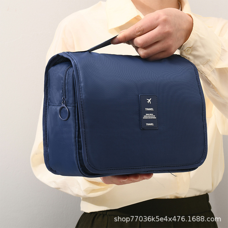 Picture of Hook Wash Bag Portable Portable Cosmetic Bag Foldable Dry and Wet Separate Wash Bag Travel Storage Bag