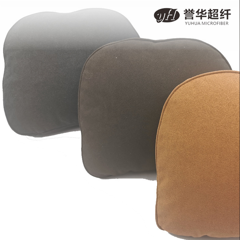 in stock sales car interior modification car headrest with color high color fastness suede ultra-fiber leather