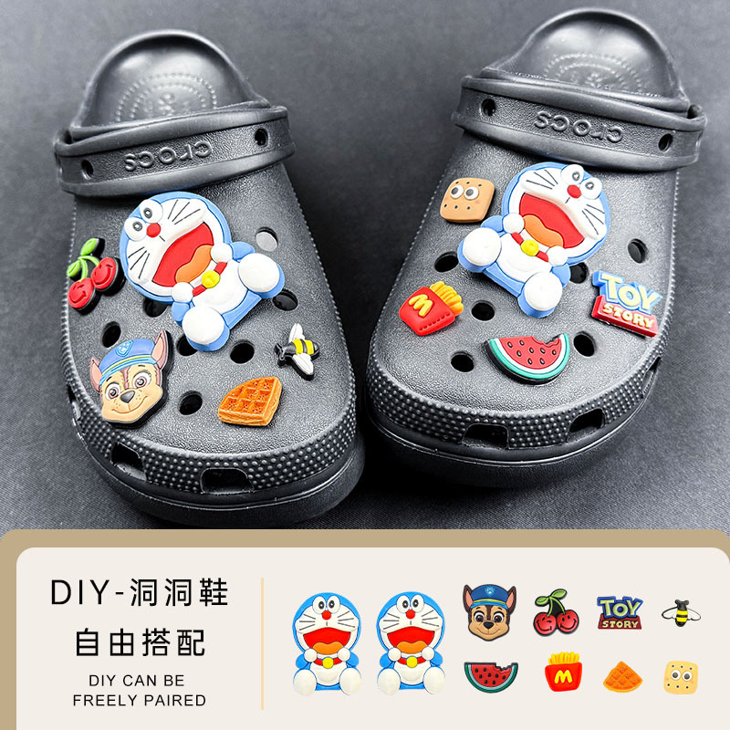 [jingle series] summer slippers shoe buckle hole shoes diy shoe flower accessories factory in stock wholesale