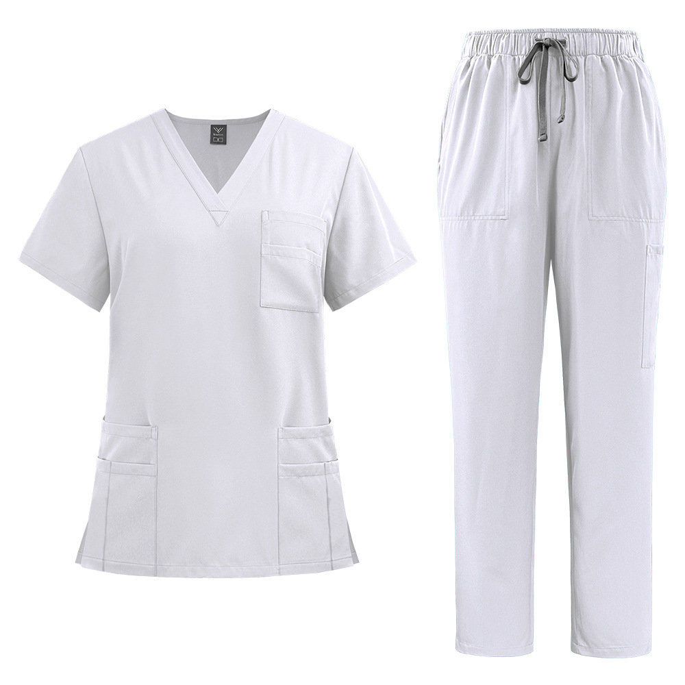Picture of AliExpress Hot Selling Hand Washing Clothes Quick Drying Casual Comfortable Hospital Doctor Nurse Staff Work Clothes suit Men and Women