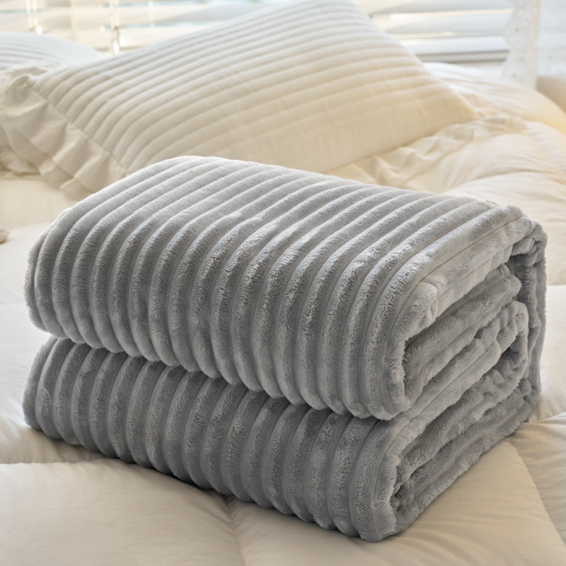 Picture of Light Luxury Rabbit Plush Blanket Sofa Blanket Casual Blanket Autumn and Winter Bedroom Thickeneded Warm Blanket Air Conditioning Nap Bed Sheets