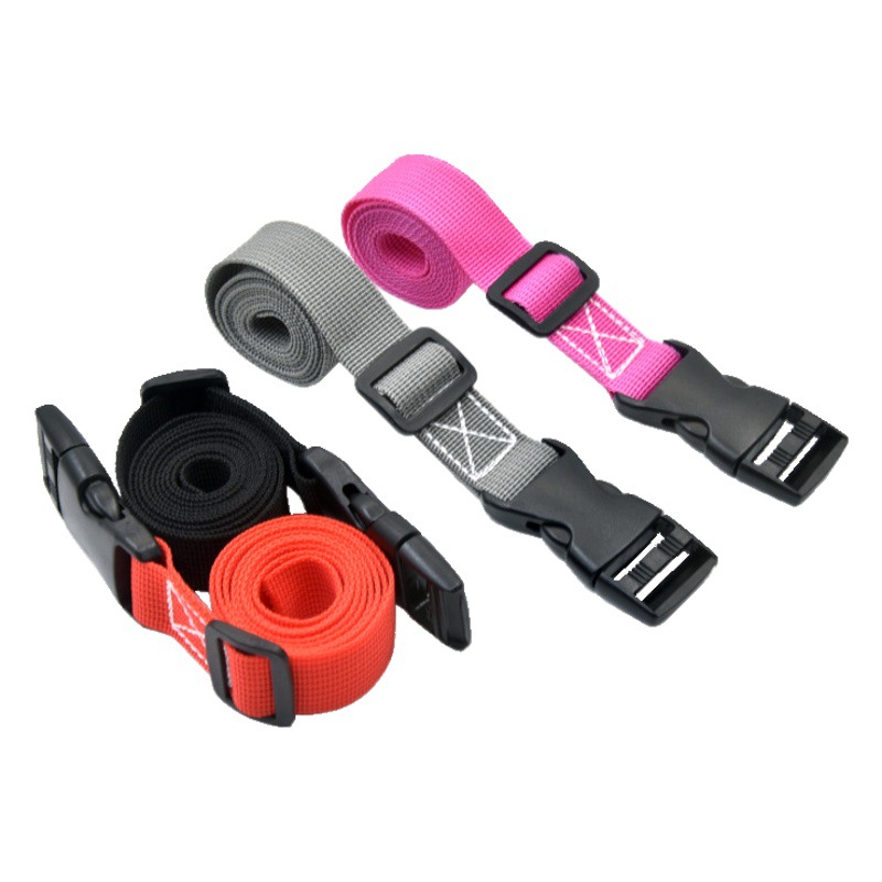 in stock buckle binding belt plastic buckle non-elastic polypropylene packing belt camping accessories luggage fixing belt wholesale
