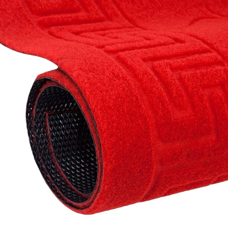 pvc embossed carpet commercial absorbent non-slip floor mat red carpet kitchen stair door bathroom brushed floor mat