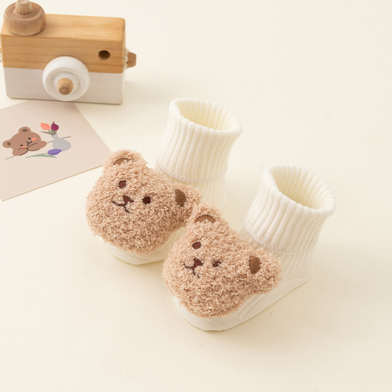 Picture of 24 baby spring and autumn a cotton tube dispensing non-slip floor socks baby socks cartoon toddler socks wholesale