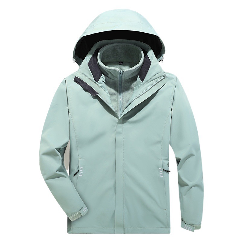 A CertainTuo's Same Style Jacket for Men and Women, Three-In-One Jacket, Waterproof, Windproof, Travel, Hiking, Fishing, Warm Jacket