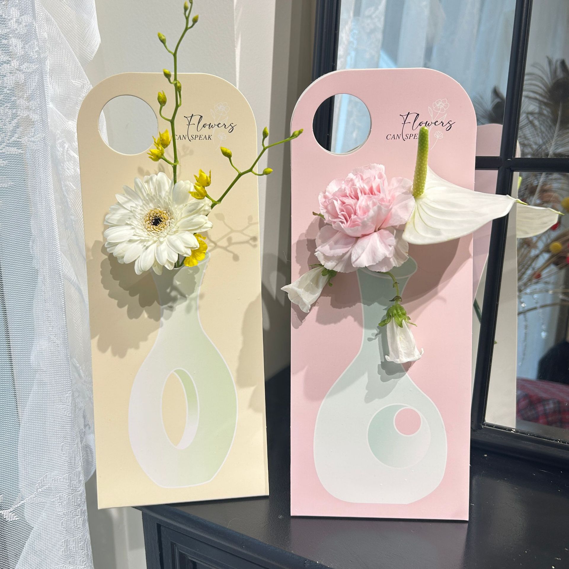 Hand-Held Flower Box, Bouquet Packaging Box, Hand-Held Flower Card, Flower Arrangement Box, Cross-Border Supply, Teacher's Day Flower Art Gift Box
