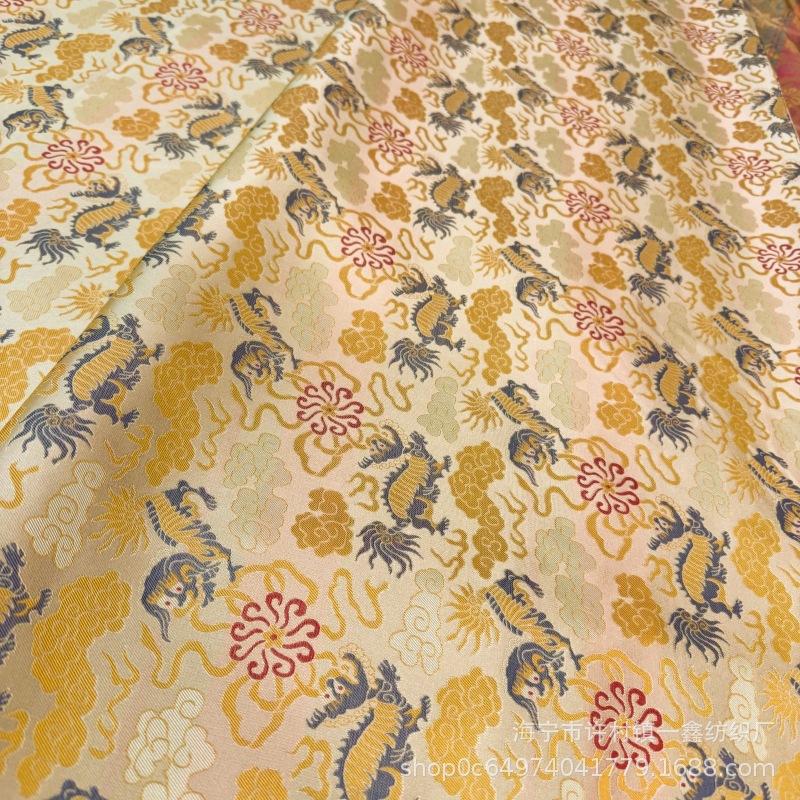 150 Wide National Style Jacquard Brocade Cute Kirin Xiangyun Pattern Jacquard Brocade Fashion Costume Tang