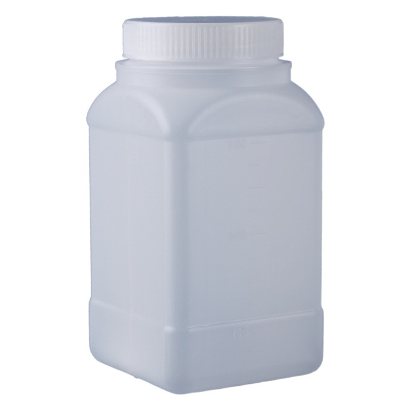 PE polyethylene plastic square/round jar thickened sealed sample bottle 100/250/300/500/100ml bottle