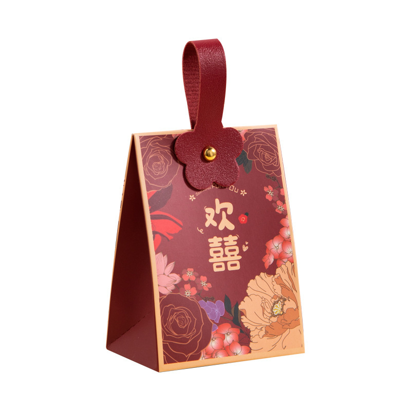 Picture of Wedding Candy Box 2025 New Popular Wedding Souvenir Candy Special Bag High-End Gift Box Empty Box
