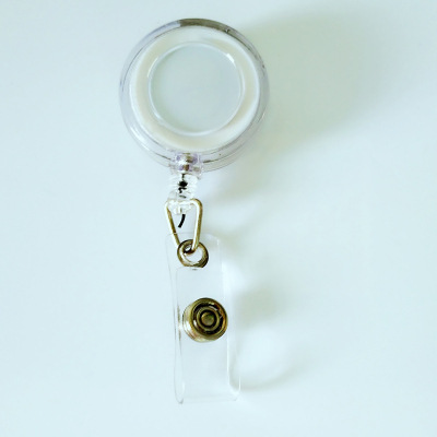 Picture of Easy pull buckle retractable buckle key chain tag hanging rope easy pull ID buckle anti-lost device round badge ID buckle household