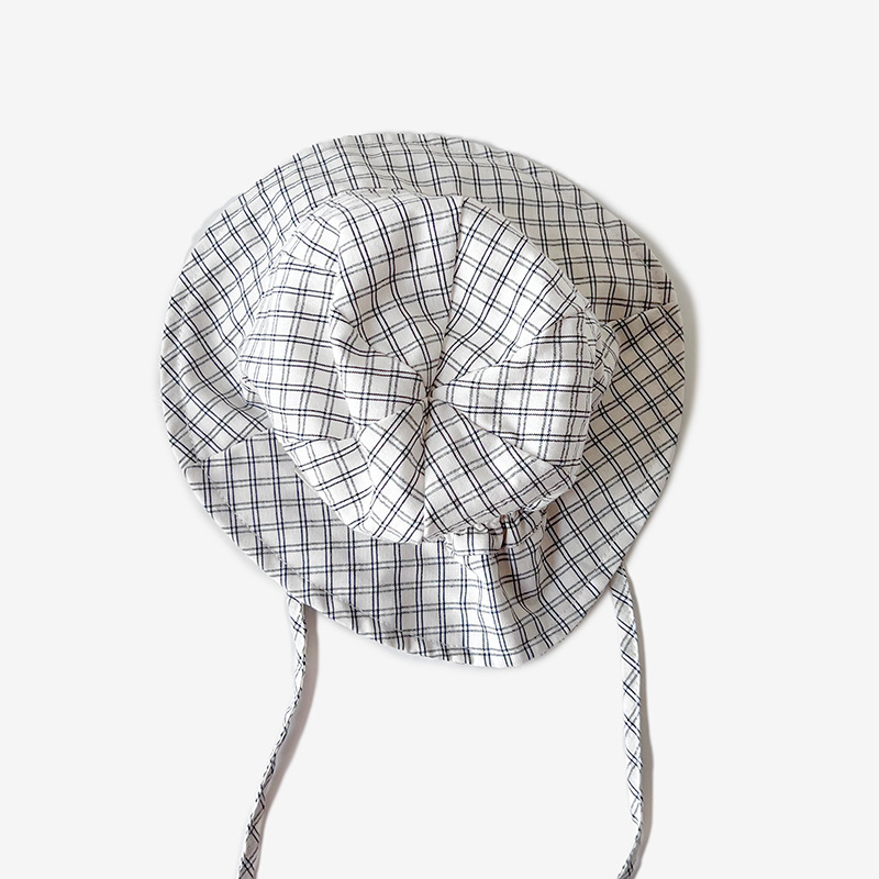 Picture of Baby hat spring and summer thin sun-proof sun-proof striped fisherman hat Korean style trendy children's travel all-match basin hat
