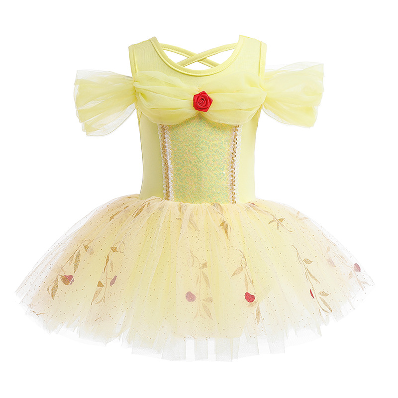 Picture of Girls Ballet Dance Skirt 2025 Summer Original Practice Clothes Baby Girl One-Piece Performance Clothes Improved Princess Skirt