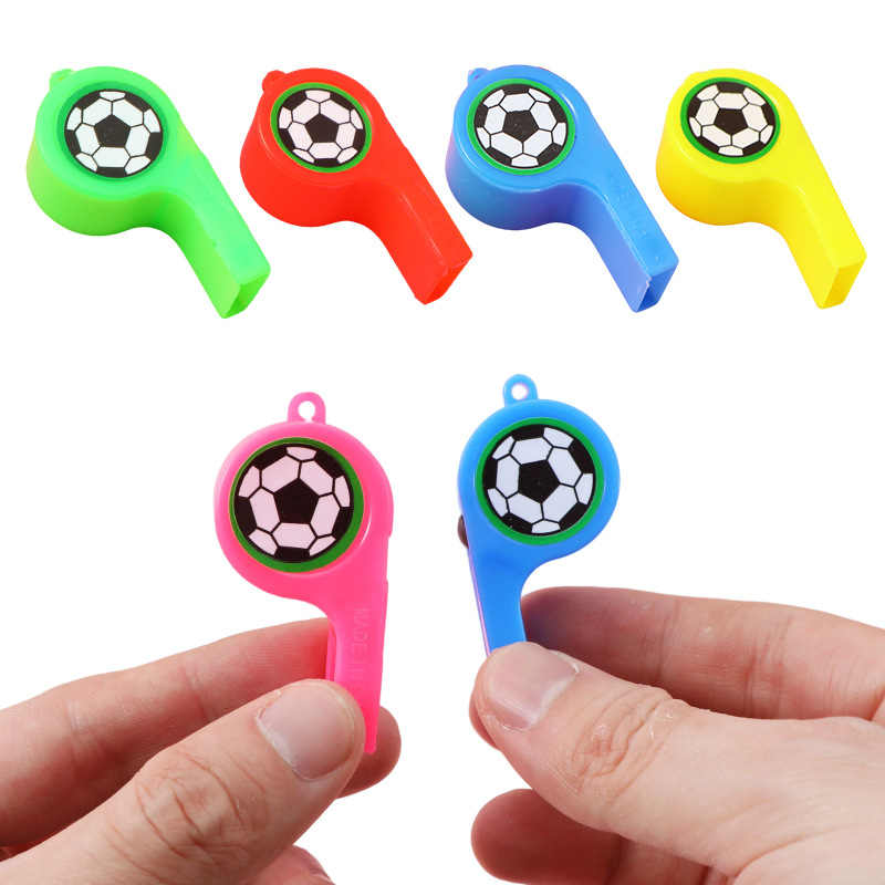 Picture of World Cup Football Whistle Plastic Smiley Whistle Referee Whistle Children's Gift Booster Props Stall Toys