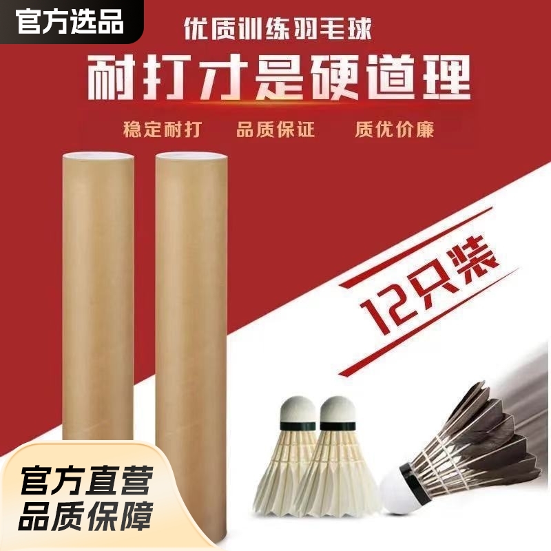 6 Pieces/12 Pieces Windproof Badminton Set, Durable and Unbreakable, Single-Player Badminton Set Wholesale, Goose Feather Durable King