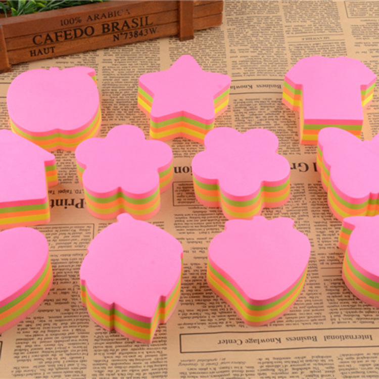 Korean version of the note book 300 pages take-out post-it notes cute heart-shaped color creative praise note custom N times