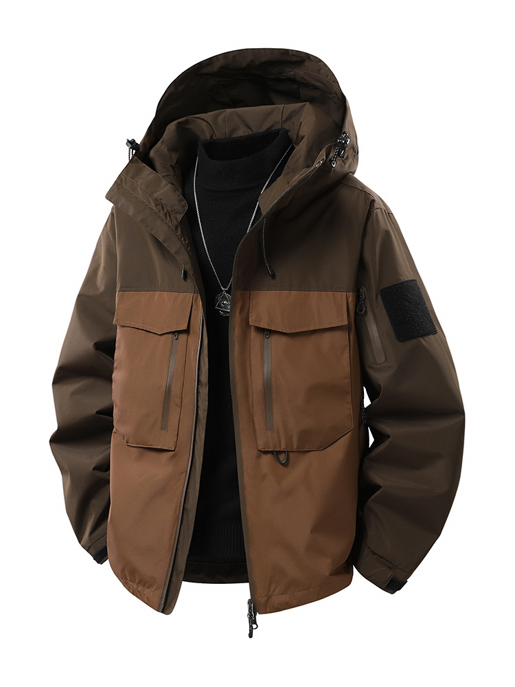 Fall 2025 Outdoor 3-in-1 Single Stroke Jacket Men's Autumn Detachable Mountaineering Jacket