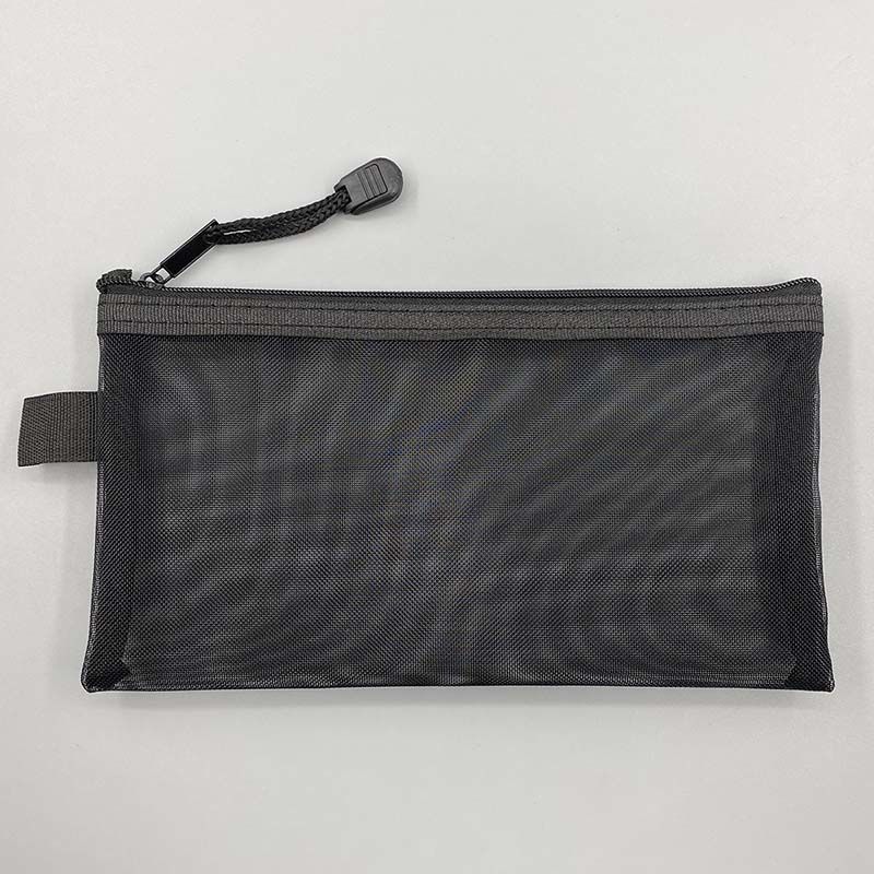 Picture of Transparent Mesh Pencil Bag Large Capacity Zipper Storage Bag Student Examination Portable Pencil Bag Stationery Bag Printable