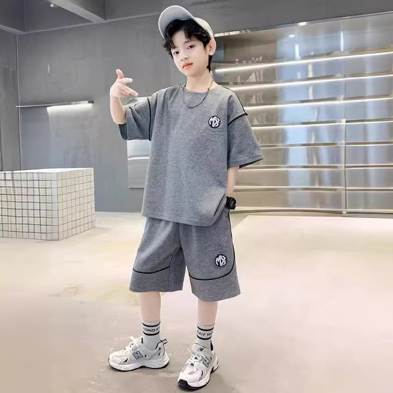 Picture of Children's Wear Boys Summer 2024 New Korean Style Western Style Casual Loose Cool Fashionable Handsome suit Two-piece Set
