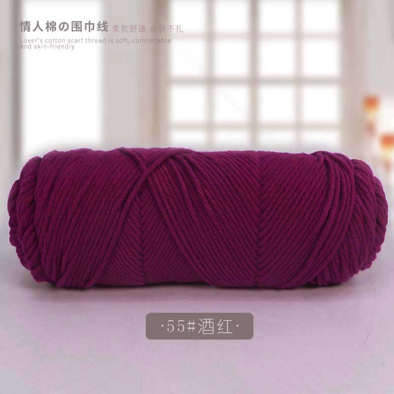 Picture of 8 strands of lover cotton wool scarf thread milk cotton baby thread stick needle thread thick thread stamp embroidery thread 8 strands of acrylic