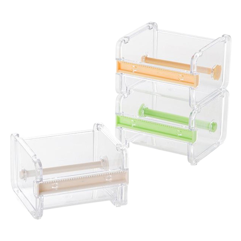 Picture of Cross-border office and paper tape cutter creative tape storage box student hand account tape sub-packing cutting clip