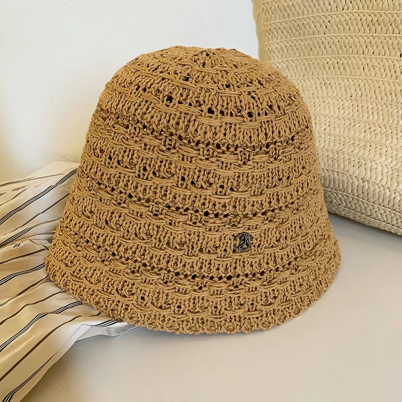 Picture of Fisherman Hat Women's Spring and Summer New Arrival Women's Lace Fashionable Japanese Bucket Hat Simple Sunscreen Hat Showface Small Basin Hat