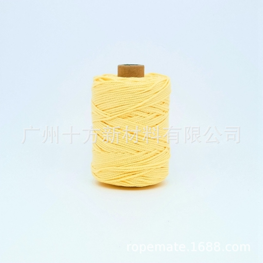 Picture of Wholesale color 1.5mm round strand yarn combed cotton thread crochet wool knitting handmade thread DIY cotton rope