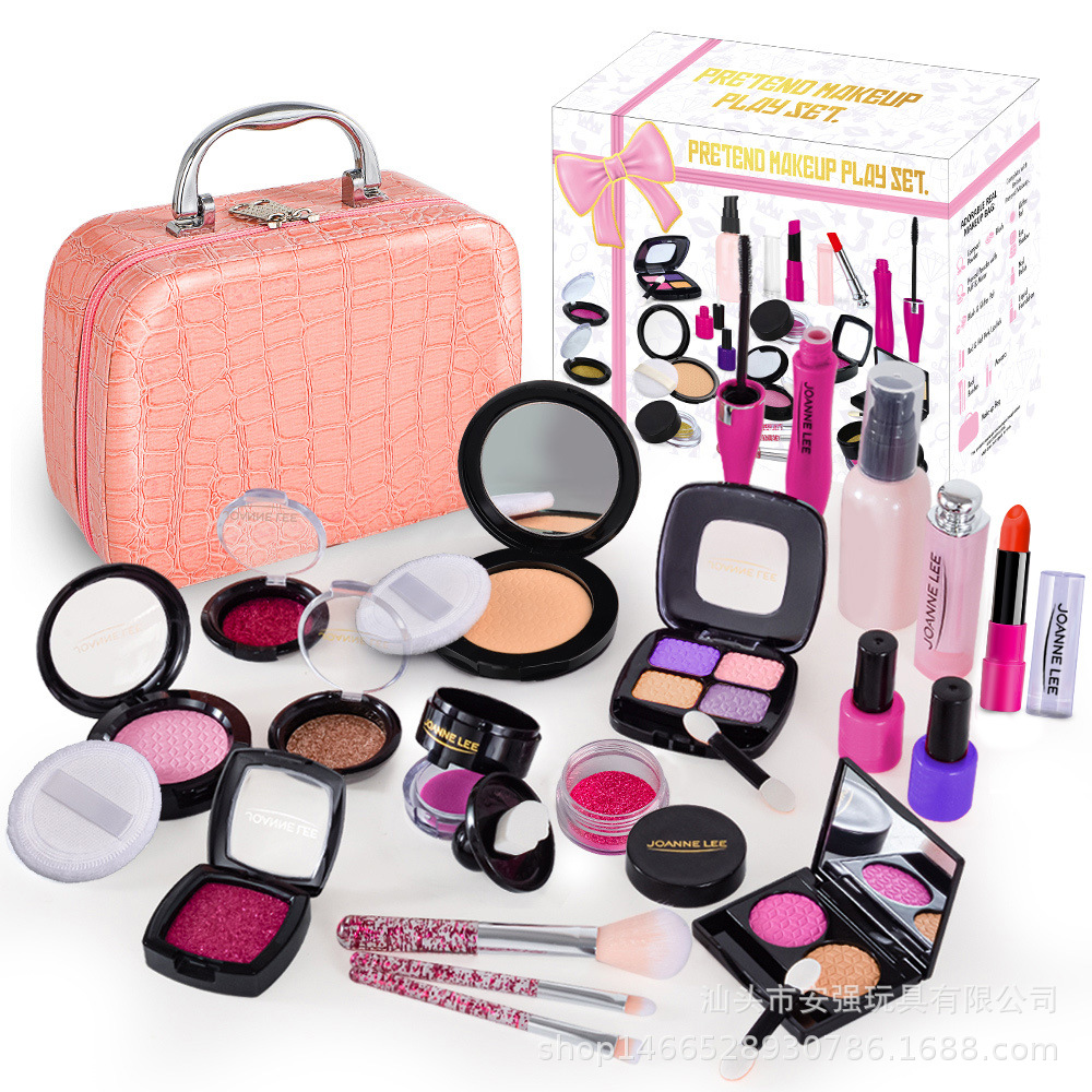 Picture of Cross-border cosmetics for Children girl dressing toys simulation play house princess makeup handbag bag set