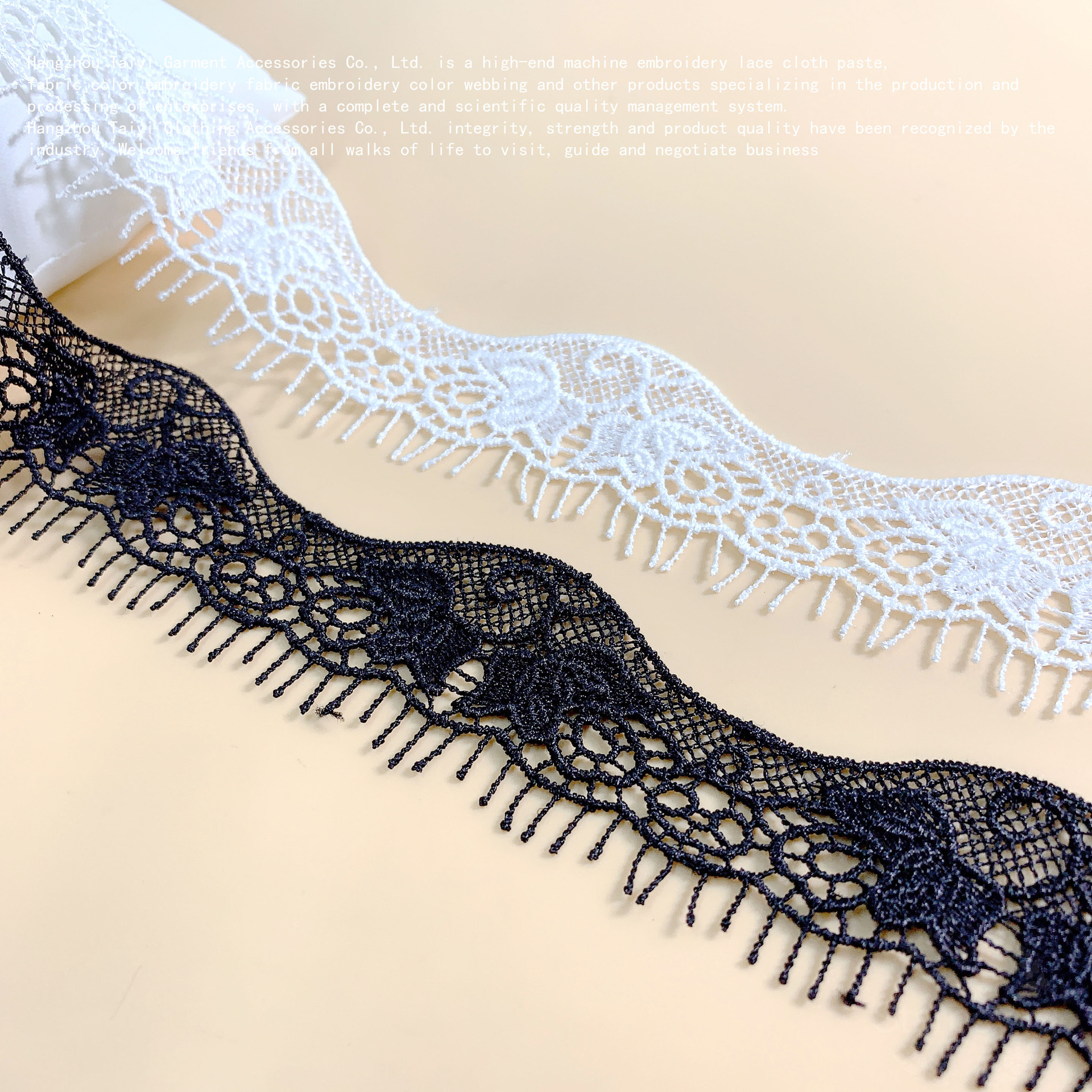Good things polyester hollow polyester water soluble lace clothing accessories accessories eyelashes DIY unilateral wave bar code lace